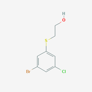 B1383176 2-(3-Bromo-5-chloro-phenylsulfanyl)-ethanol CAS No. 1824054-21-8