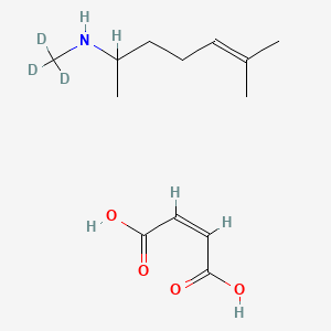 molecular formula C13H23NO4 B13831760 (Z)-but-2-enedioic acid;6-methyl-N-(trideuteriomethyl)hept-5-en-2-amine 