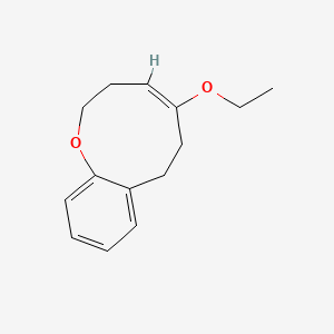 molecular formula C14H18O2 B13831784 1-Benzoxonin,5-ethoxy-2,3,6,7-tetrahydro-,(4E)-(9CI) 