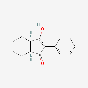 molecular formula C15H16O2 B13831792 cis-3-Hydroxy-2-phenyl-3a,4,5,6,7,7a-hexahydroinden-1-one CAS No. 871482-77-8