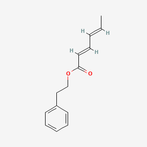 molecular formula C14H16O2 B13831811 Phenethyl hexa-2,4-dienoate CAS No. 35416-42-3