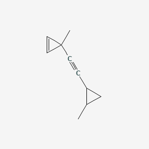 molecular formula C10H12 B13831838 3-Methyl-3-[2-(2-methylcyclopropyl)ethynyl]cyclopropene 