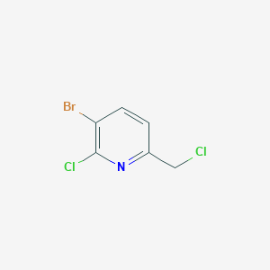 molecular formula C6H4BrCl2N B1383186 3-溴-2-氯-6-(氯甲基)吡啶 CAS No. 1227496-11-8