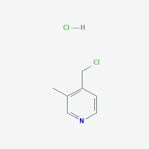 molecular formula C7H9Cl2N B1383188 4-(Chloromethyl)-3-methylpyridine hydrochloride CAS No. 117934-36-8