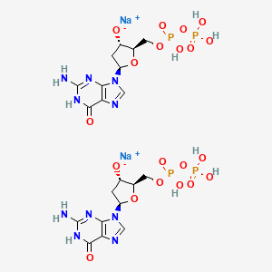 molecular formula C20H28N10Na2O20P4 B13831899 Guanosine 5'-(trihydrogen diphosphate),2'-deoxy-,disodium salt 