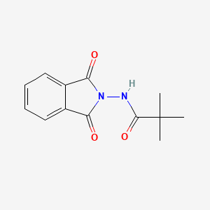 molecular formula C13H14N2O3 B13831918 N-(1,3-dioxo-1,3-dihydro-2H-isoindol-2-yl)-2,2-dimethylpropanamide 