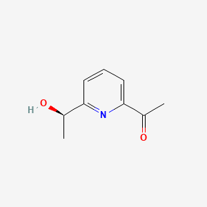 molecular formula C9H11NO2 B13831928 1-[6-[(1R)-1-hydroxyethyl]pyridin-2-yl]ethanone 