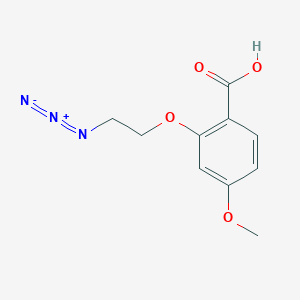 molecular formula C10H11N3O4 B1383195 2-(2-Azidoethoxy)-4-methoxybenzoic acid CAS No. 2104152-60-3