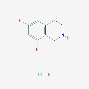 molecular formula C9H10ClF2N B1383196 6,8-二氟-1,2,3,4-四氢异喹啉盐酸盐 CAS No. 1203684-62-1
