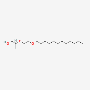 molecular formula C17H36O3 B13831972 2-(2-Dodecoxyethoxy)propan-1-ol 