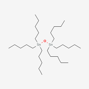 molecular formula C30H66OSn2 B13831988 Distannoxane, hexapentyl- CAS No. 25637-27-8