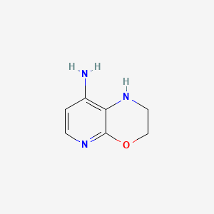 molecular formula C7H9N3O B13832014 2,3-Dihydro-1H-pyrido[2,3-b][1,4]oxazin-8-amine 