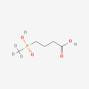 molecular formula C5H11O4P B13832036 Desamino Glufosinate-d3 