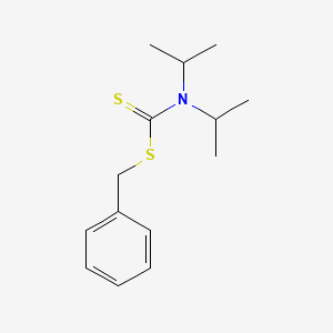 molecular formula C14H21NS2 B13832039 Diisopropyldithiocarbamic acid benzyl ester 