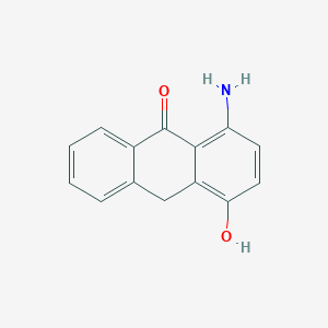 molecular formula C14H11NO2 B13832051 1-amino-4-hydroxy-10H-anthracen-9-one 