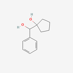 molecular formula C12H16O2 B13832072 1-[Hydroxy(phenyl)methyl]cyclopentanol CAS No. 4176-76-5