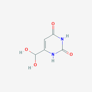 molecular formula C5H6N2O4 B13832085 6-Formyl-uracil hydrate 