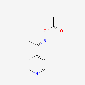 molecular formula C9H10N2O2 B13832087 Ketone, methyl 4-pyridyl, O-acetyloxime 