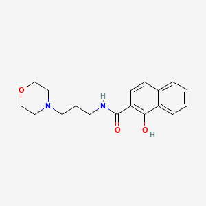 molecular formula C18H22N2O3 B13832095 2-Naphthalenecarboxamide, 1-hydroxy-N-[3-(4-morpholinyl)propyl]- CAS No. 30367-05-6