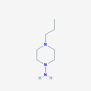 molecular formula C7H17N3 B13832108 4-Propyl-piperazin-1-ylamine CAS No. 34924-94-2