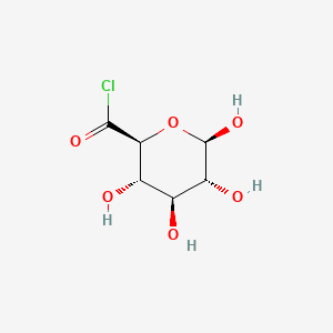 molecular formula C6H9ClO6 B13832122 (2S,3S,4S,5R,6R)-3,4,5,6-Tetrahydroxytetrahydro-2H-pyran-2-carbonyl chloride 