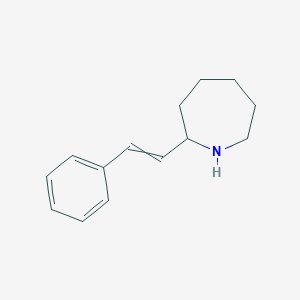 molecular formula C14H19N B1383213 2-(2-phenylethenyl)azepane CAS No. 1384433-76-4