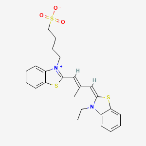 2-[3-(3-ethyl-3H-benzothiazol-2-ylidene)isobut-1-enyl]-3-(4-sulphonatobutyl)benzothiazolium