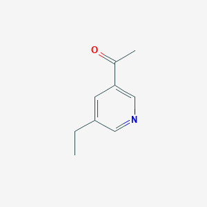 molecular formula C9H11NO B13832143 Ethanone, 1-(5-ethyl-3-pyridinyl)- 