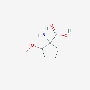 molecular formula C7H13NO3 B13832149 1-Amino-2-methoxycyclopentane-1-carboxylic acid CAS No. 32379-31-0