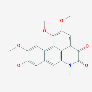 molecular formula C21H19NO6 B13832155 4,5,15,16-Tetramethoxy-10-methyl-10-azatetracyclo[7.7.1.02,7.013,17]heptadeca-1,3,5,7,9(17),13,15-heptaene-11,12-dione 