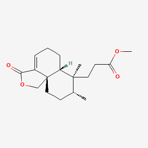 methyl 3-[(6aR,7S,8R,10aS)-7,8-dimethyl-3-oxo-5,6,6a,8,9,10-hexahydro-1H-benzo[d][2]benzofuran-7-yl]propanoate