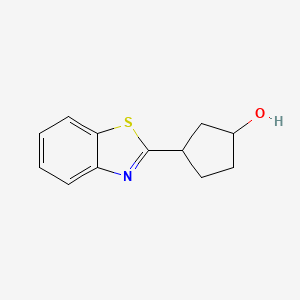 Cyclopentanol, 3-(2-benzothiazolyl)-