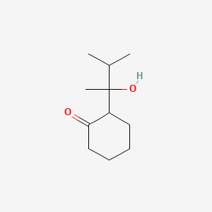 molecular formula C11H20O2 B13832190 Cyclohexanone, 2-(1-hydroxy-1,2-dimethylpropyl)- 