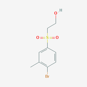 molecular formula C9H11BrO3S B1383220 2-(4-溴-3-甲基苯磺酰基)-乙醇 CAS No. 1824050-07-8