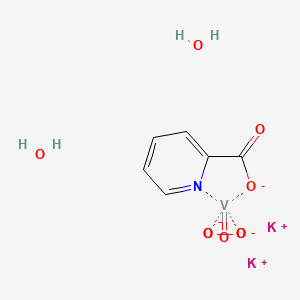 molecular formula C6H8K2NO9V-3 B13832204 Dipotassium;oxovanadium;pyridine-2-carboxylate;diperoxide;dihydrate 