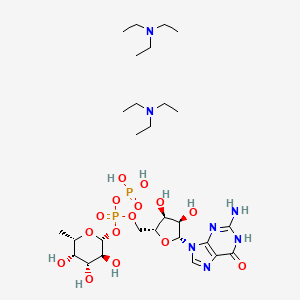 molecular formula C28H55N7O15P2 B13832219 Gdp-beta-L-fucose bis(triethylammonium)salt 