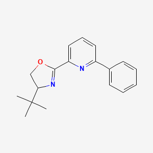 molecular formula C18H20N2O B13832227 2-[(4S)-4-(2-Methyl-2-propanyl)-4,5-dihydro-1,3-oxazol-2-yl]-6-phenylpyridine 