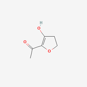 molecular formula C6H8O3 B13832231 2-Acetyl-3-hydroxy-4,5-dihydrofuran 