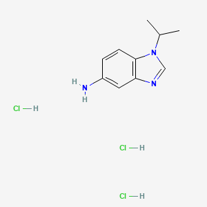 molecular formula C10H16Cl3N3 B13832234 1-Isopropyl-1H-benzoimidazol-5-ylamine trihydrochloride 