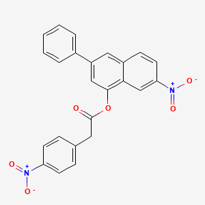 7-Nitro-3-phenyl-1-naphthyl 4-nitrophenylacetate