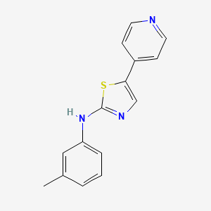 N-(3-methylphenyl)-5-pyridin-4-yl-1,3-thiazol-2-amine