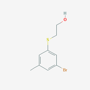 molecular formula C9H11BrOS B1383229 2-(3-溴-5-甲基苯硫基)-乙醇 CAS No. 1824056-44-1