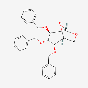 molecular formula C27H28O5 B13832292 1,6-ANHYDRO-2,3,4-TRI-O-BENZYL-beta-D-GALACTOPYRANOSE CAS No. 29704-64-1