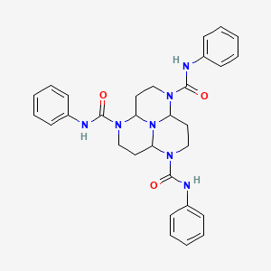 Dodecahydro-1,4,7-tris(phenylcarbamoyl)-1,4,7,9b-tetraazaphenalene