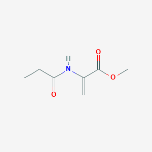 molecular formula C7H11NO3 B13832340 Methyl 2-propanamidoprop-2-enoate CAS No. 445396-91-8