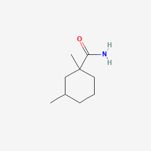 molecular formula C9H17NO B13832346 Cyclohexanecarboxamide, 1,3-dimethyl- 