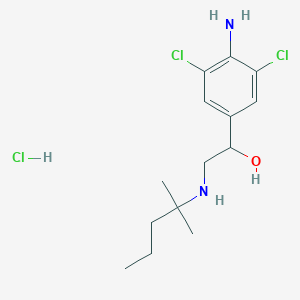 1-(4-amino-3,5-dichlorophenyl)-2-(2-methylpentan-2-ylamino)ethanol;hydrochloride