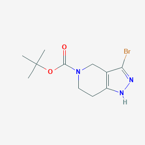 B1383236 tert-butyl 3-bromo-6,7-dihydro-1H-pyrazolo[4,3-c]pyridine-5(4H)-carboxylate CAS No. 1936429-06-9