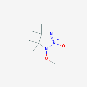 molecular formula C7H15N3O2 B13832369 1H-1,2,3-Triazole,4,5-dihydro-1-methoxy-4,4,5,5-tetramethyl-,2-oxide(9CI) 