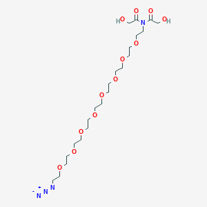 2-((Azido-peg8-carbamoyl)methoxy)aceticacid